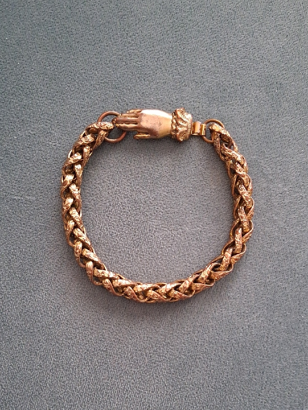 Vtg Chain Bracelet, Unique Clasp!